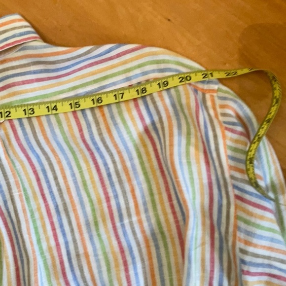 LINEN BLEND BUTTON DOWN SHIRT - Picture 11 of 12